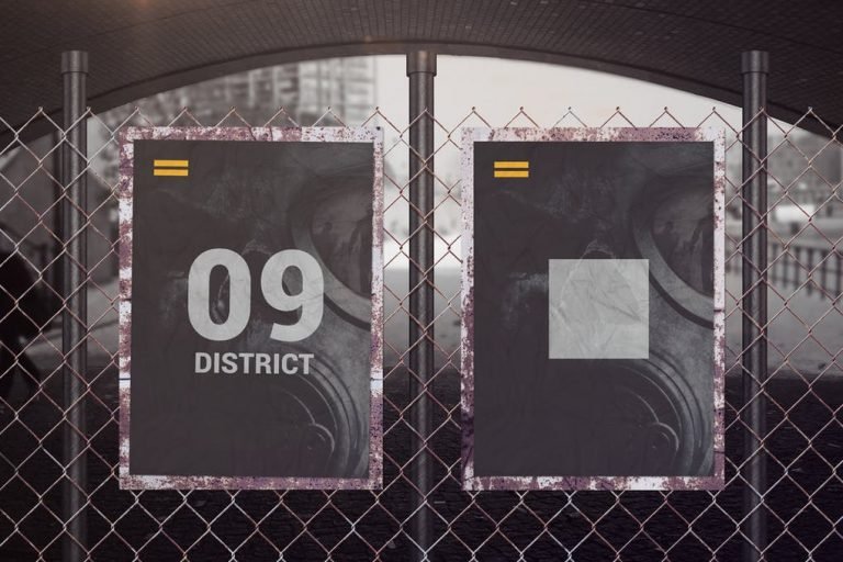 40+ Outstanding Free Street Poster Mockup PSD Templates