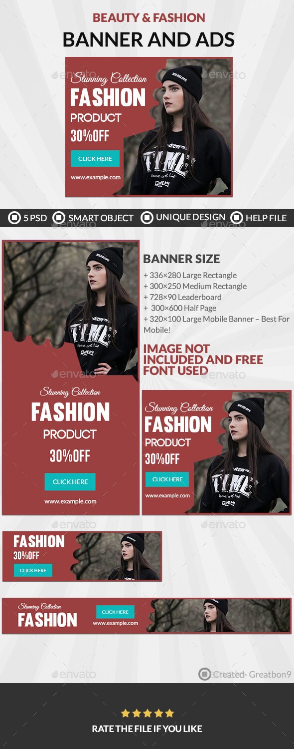 Fashionable Model Wearing Black Sweater And Beanie PSD Template