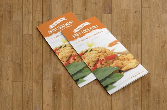 Flyer Format Menu Card Design