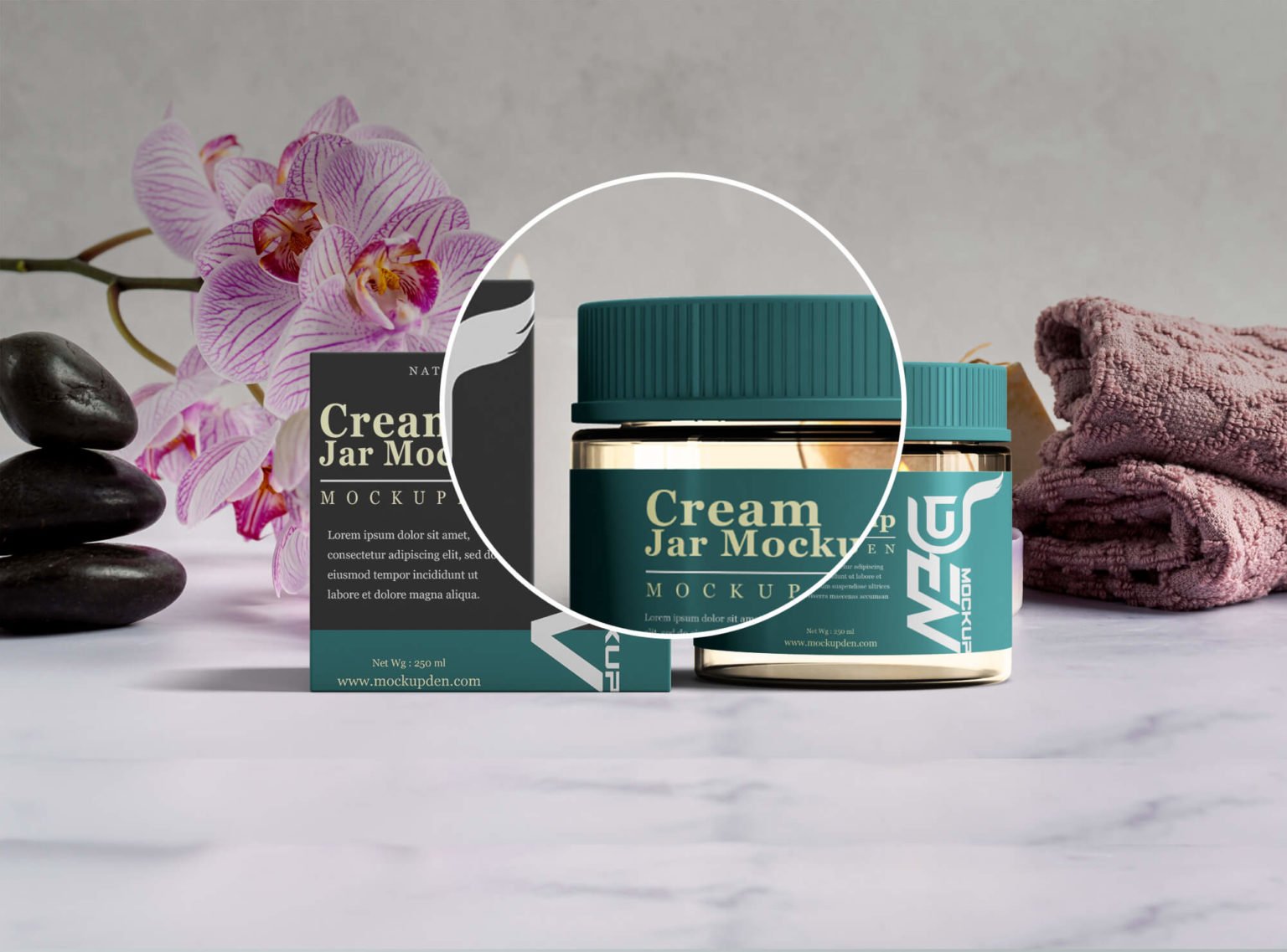 Free Cosmetic Jar Packaging Mockup | PSD Template