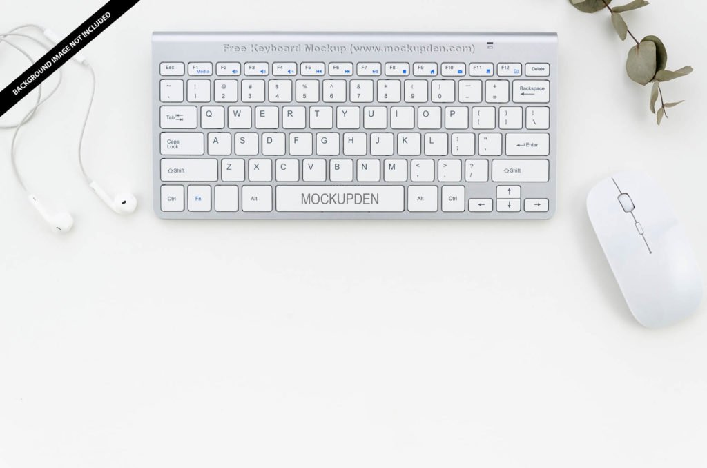 Free Keyboard Mockup PSD Template