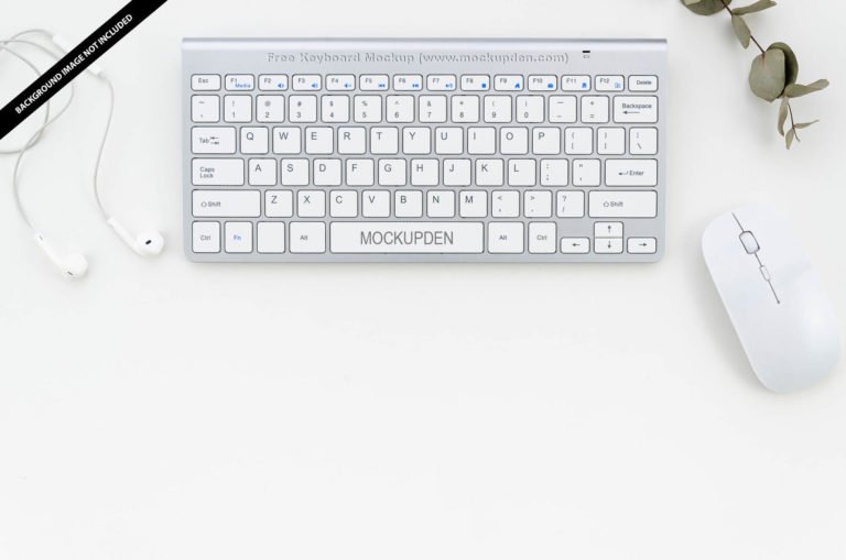 Download Free Keyboard Mockup PSD Template | Mockup Den