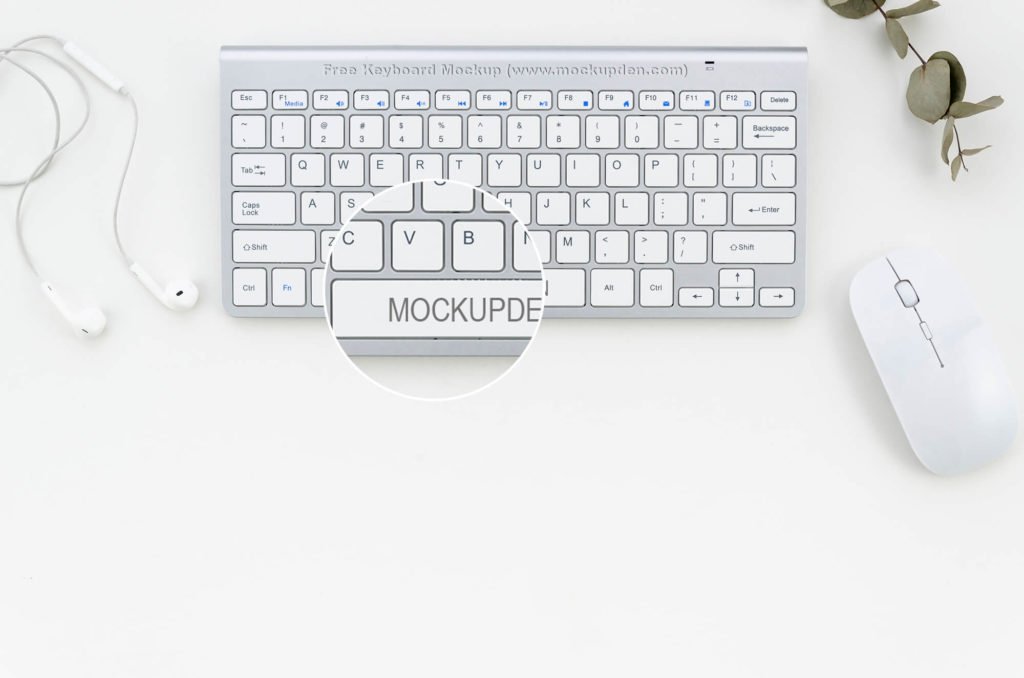 Free Keyboard Mockup PSD Template