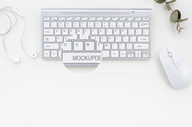 Free Keyboard Mockup PSD Template | Mockup Den