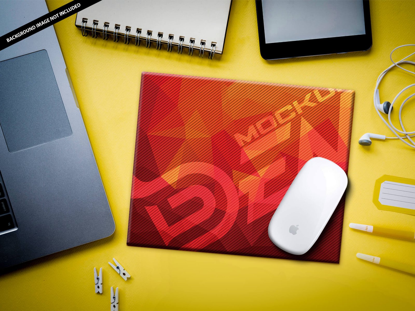 Free Square Mouse Pad Mockup PSD Template - Mockup Den