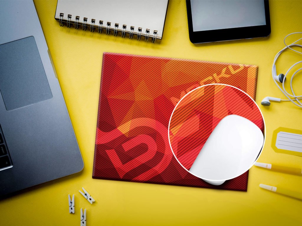 Free Square Mouse Pad Mockup PSD Template