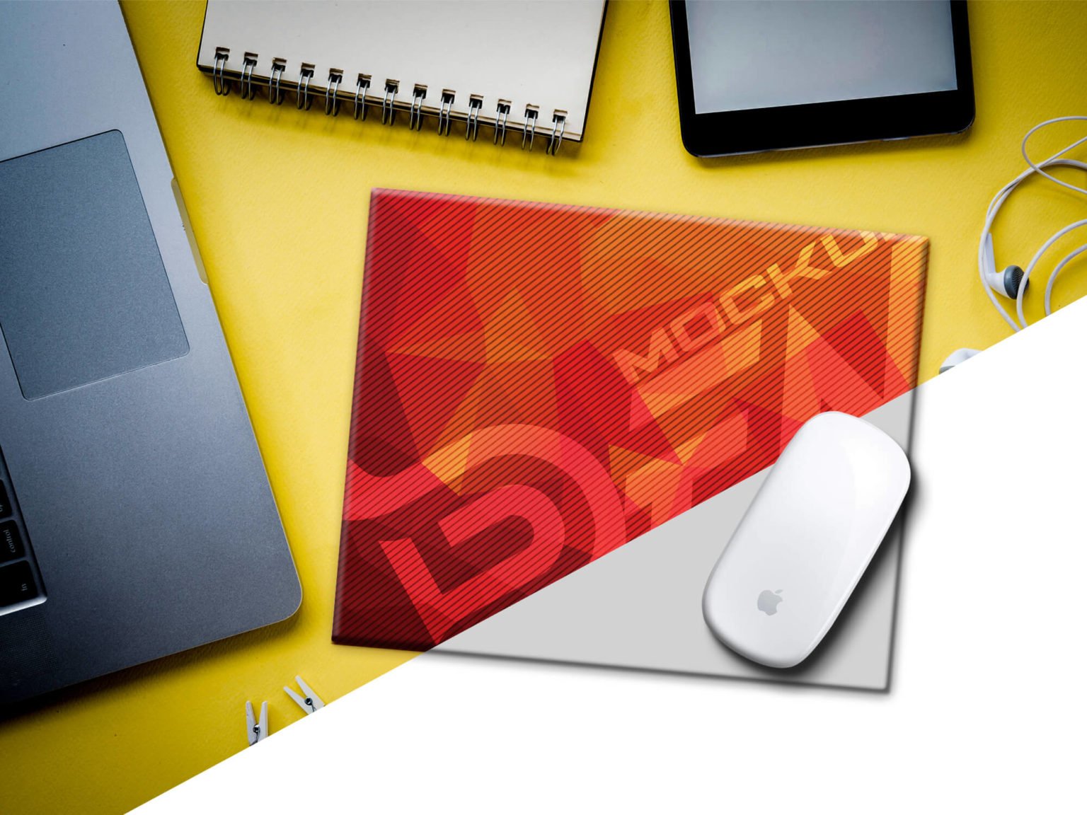 Download 25+ Best FREE Mouse Pad Mockup PSD Templates - Mockup Den