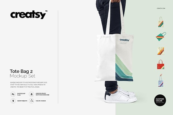 Fully Editable Tote Bag Mockup