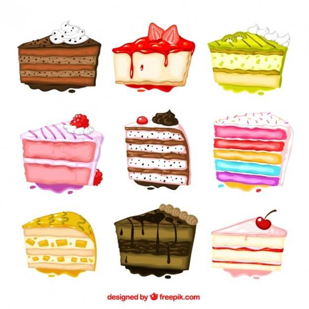 Hand Painted Cakes vector Mockup