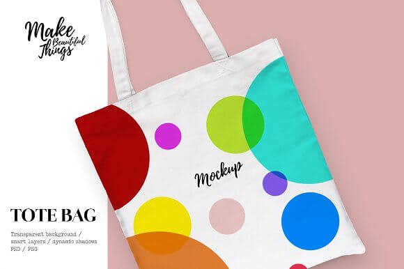 Isolated Tote Bag Design