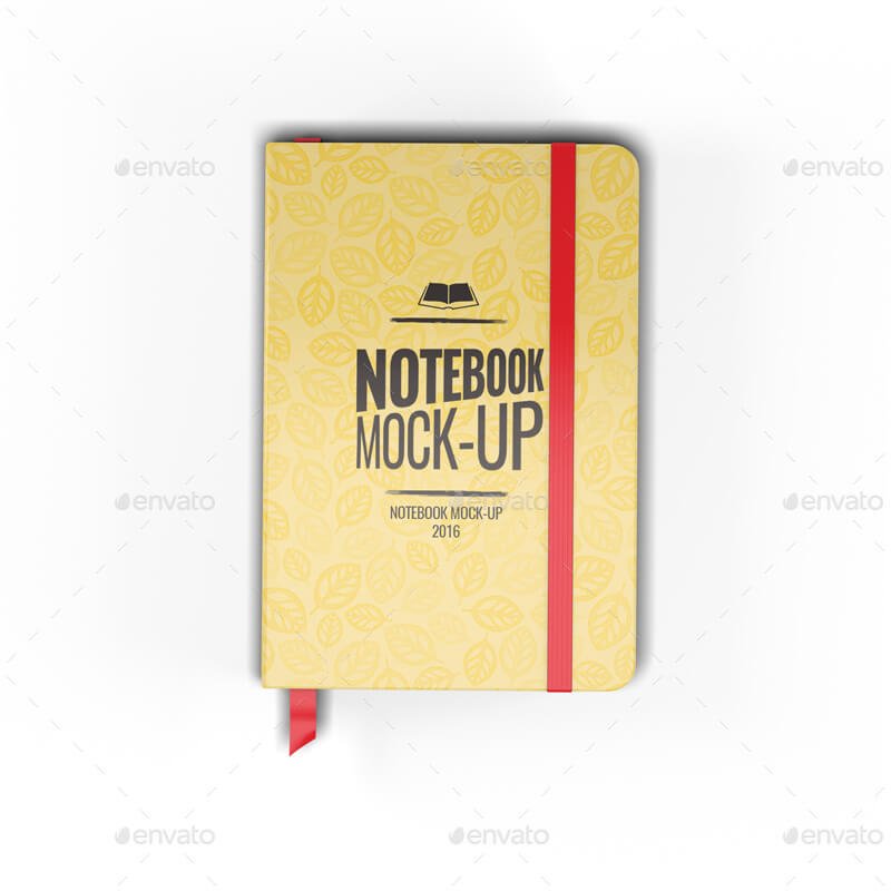 Notebook Bookmark Mockup PSD