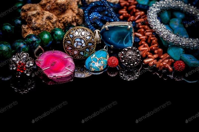Photorealistic Gemstone Jewelry Picture In PSD File Format