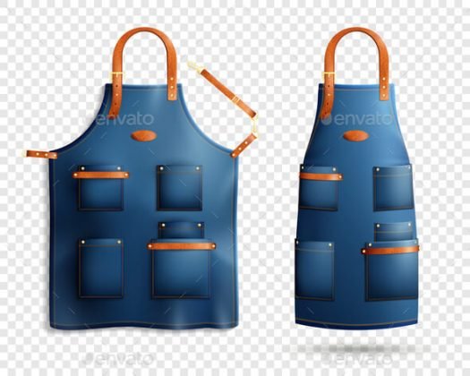 Download 40+ Free Apron Mockup | White, Person Wearing, Waist Apron