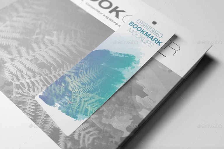 25+ Best Free Bookmark Mockup PSD and Vector Files