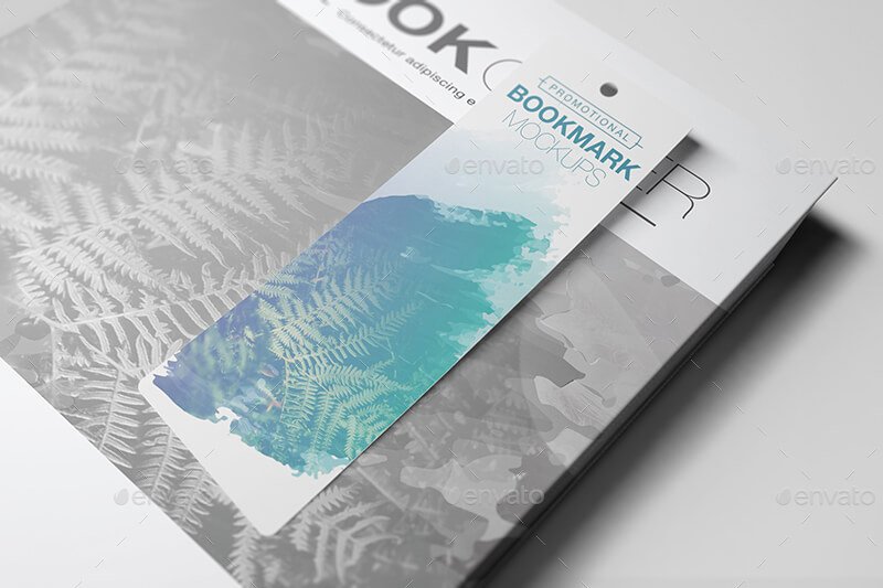 Realistic Bookmark PSD Design template