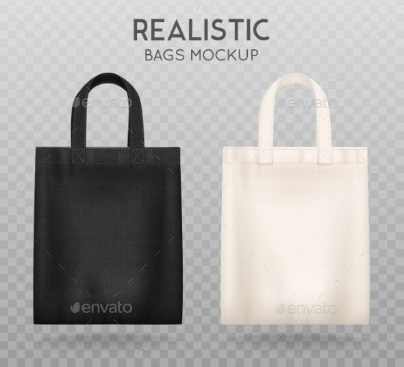 Realistic Tote Bag Mockup