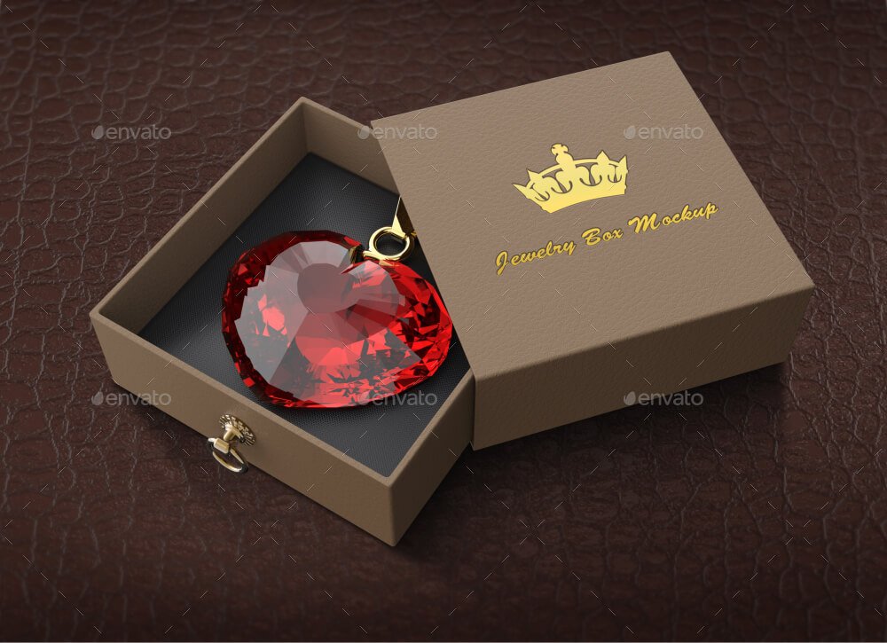 Royal Jewelry Box Mockup