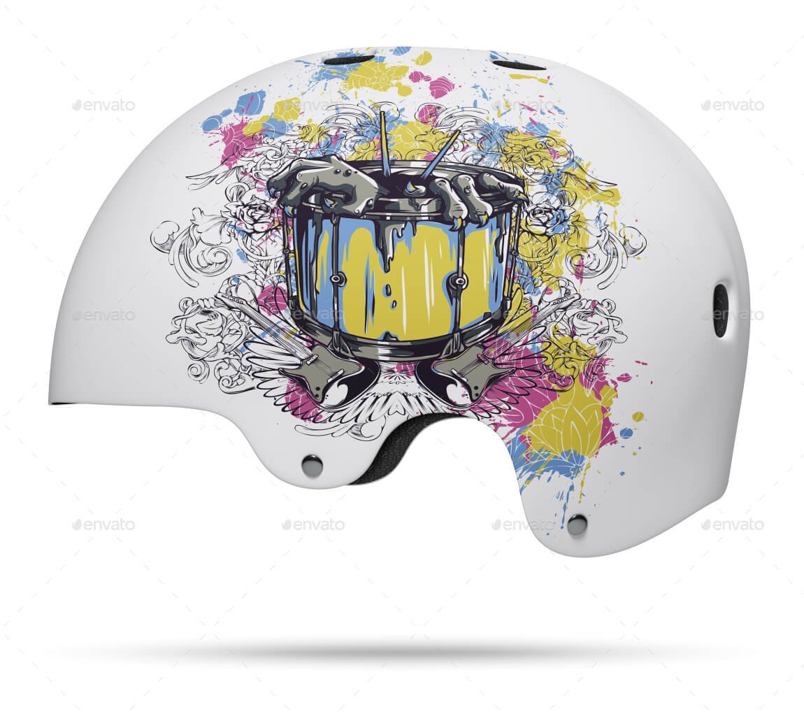 Skate Helmet Mockup PSD