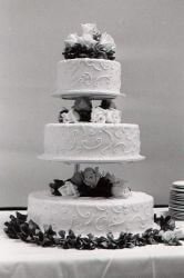 Three Layers Of Wedding Cake Mockup