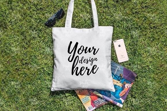 Tote Bag On The Grass