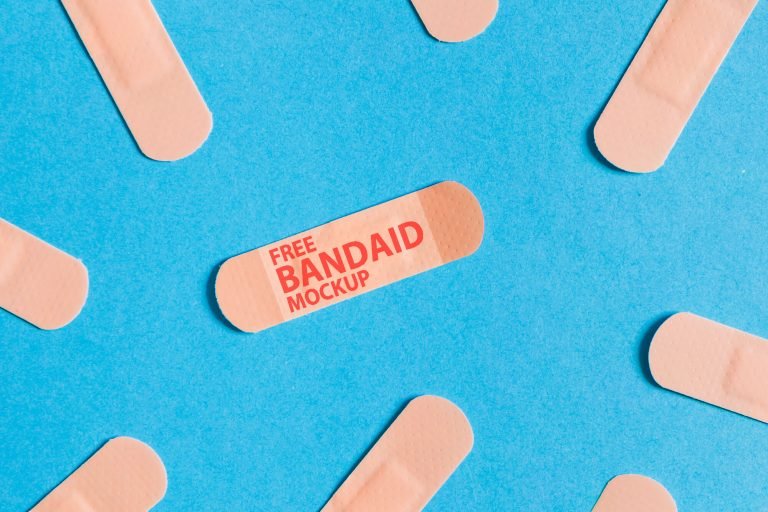 Free Band-aid Mockup PSD Template