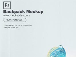 Free Backpack Mockup PSD Template