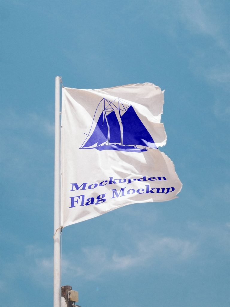 Free Flag Mockup PSD Template