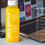 Free Juice Bottle Mockup PSD Template