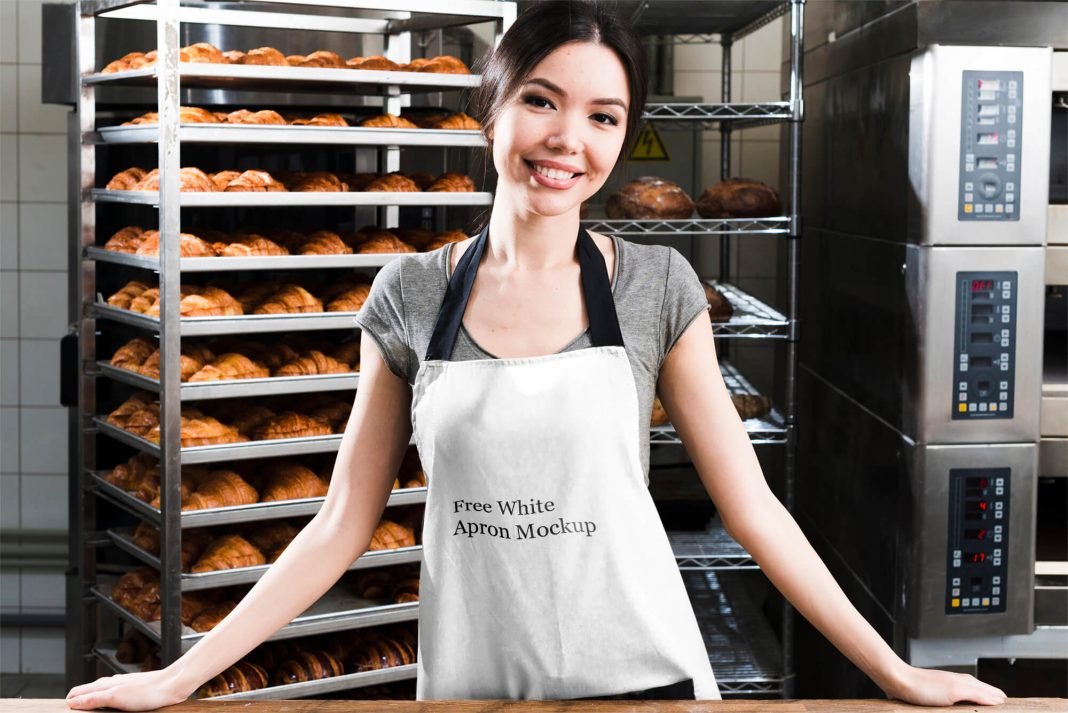 Download 40+ Free Apron Mockup | White, Person Wearing, Waist Apron