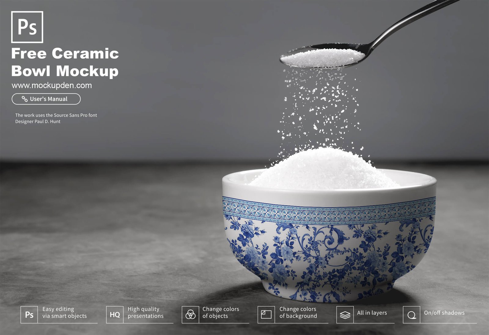 Free Ceramic Bowl Mockup PSD Template Mockup Den