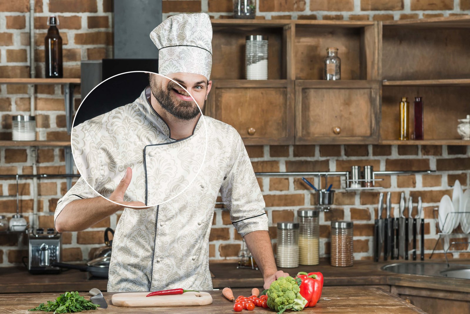 Download Free Chef Uniform Mockup PSD Template | Mockup Den