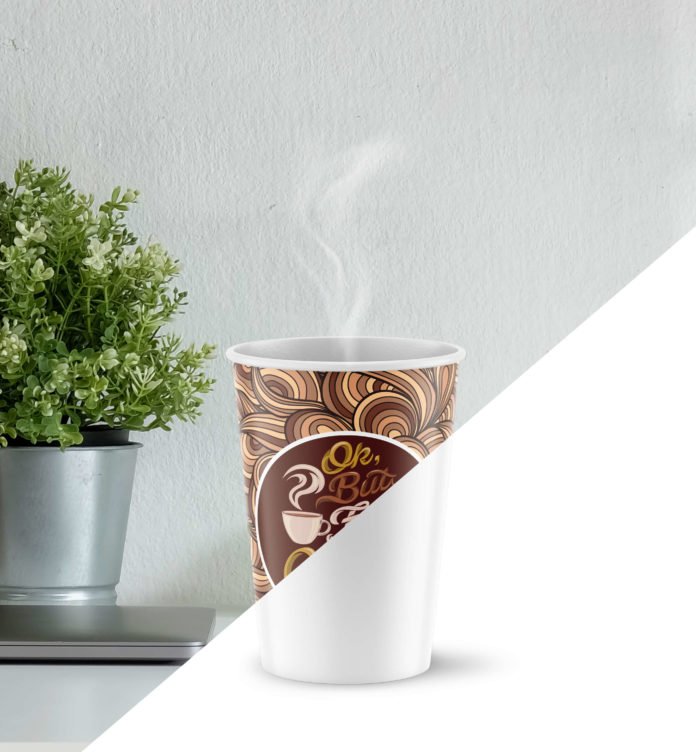 Free Coffee Paper Cup Mockup PSD Template Mockup Den