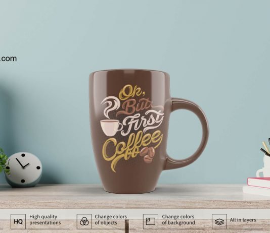 Free Mug Mockup PSD Template