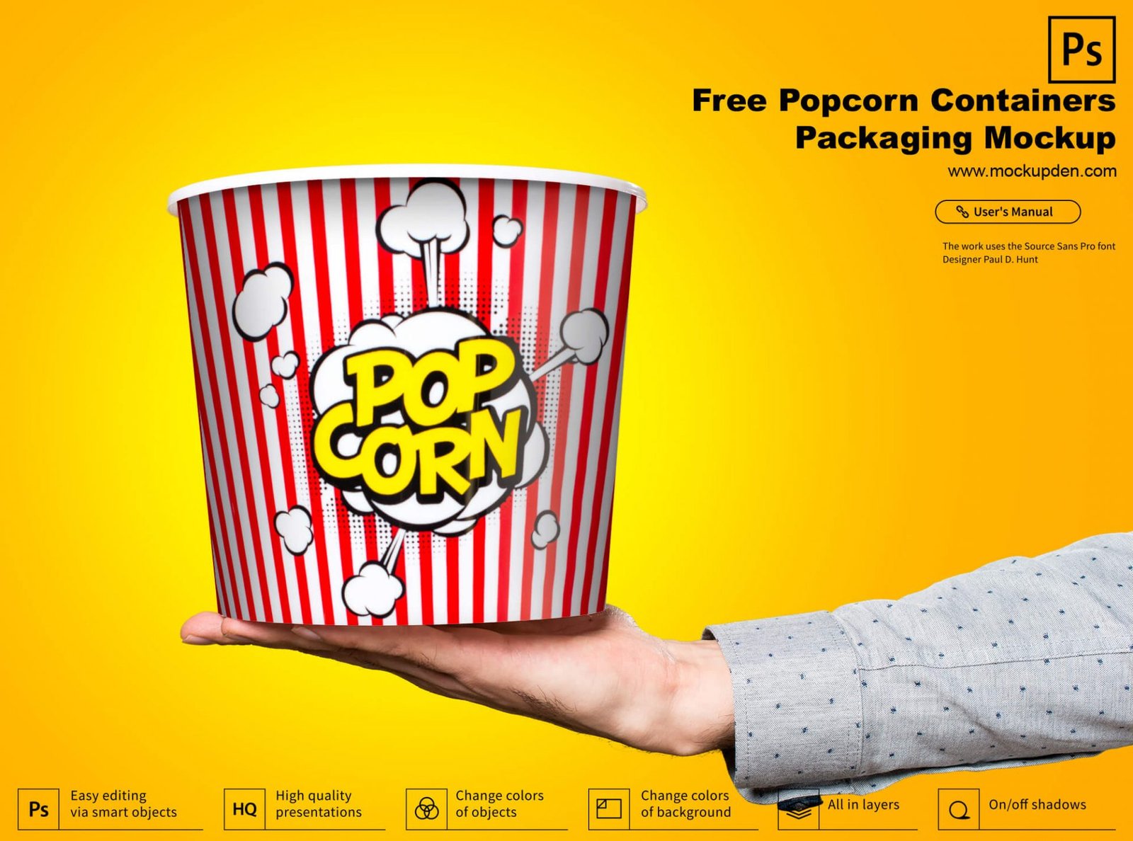 Download 33+ Free Popcorn Mockup Packaging PSD & Vector Design