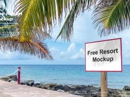 Free Resort Mockup PSD Template