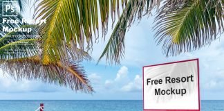 Free Resort Mockup PSD Template