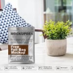 Free Foil Bag Mockup PSD Template