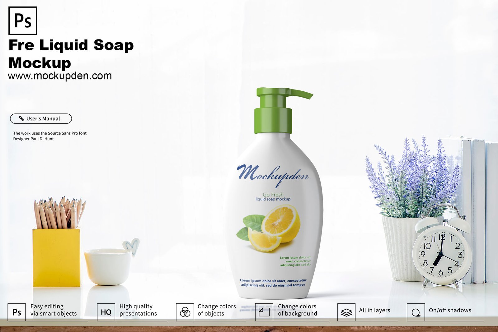 Download Free Liquid Soap Mockup Psd Template Mockup Den