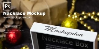 Free Nacklace Mockup PSD Template