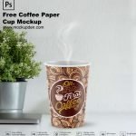 Free Coffee Paper Cup Mockup PSD Template