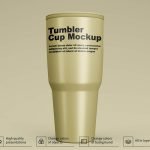 Free Tumbler Cup Mockup PSD Template