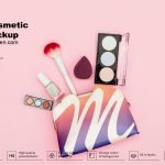 Free Cosmetic Bag Mockup PSD Template