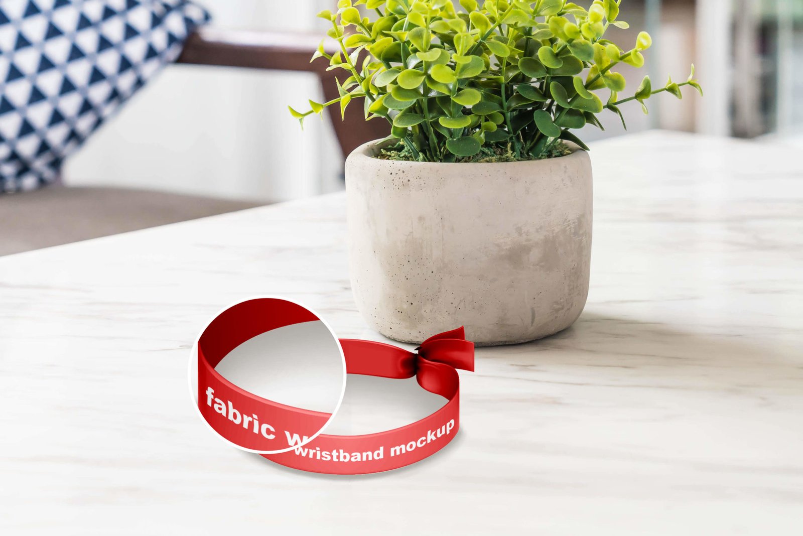 Download Free Fabric Wristband Mockup PSD Template | Mockup Den