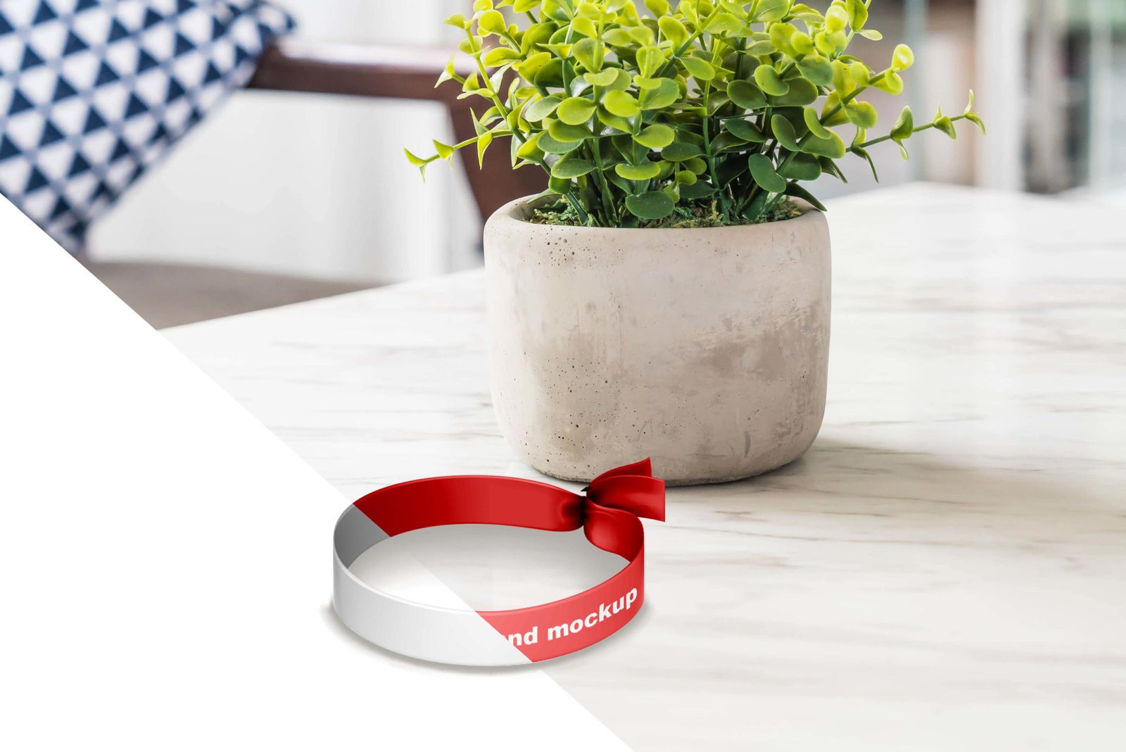 Download Free Fabric Wristband Mockup PSD Template | Mockup Den