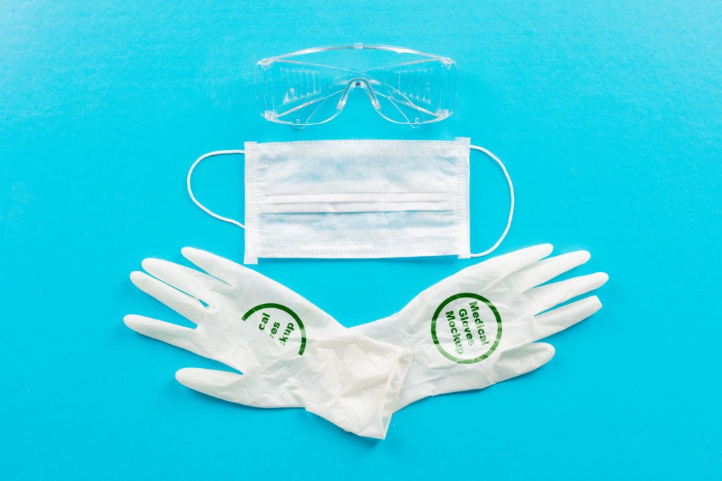 Download Free Medical Gloves Mockup Psd Template Mockup Den