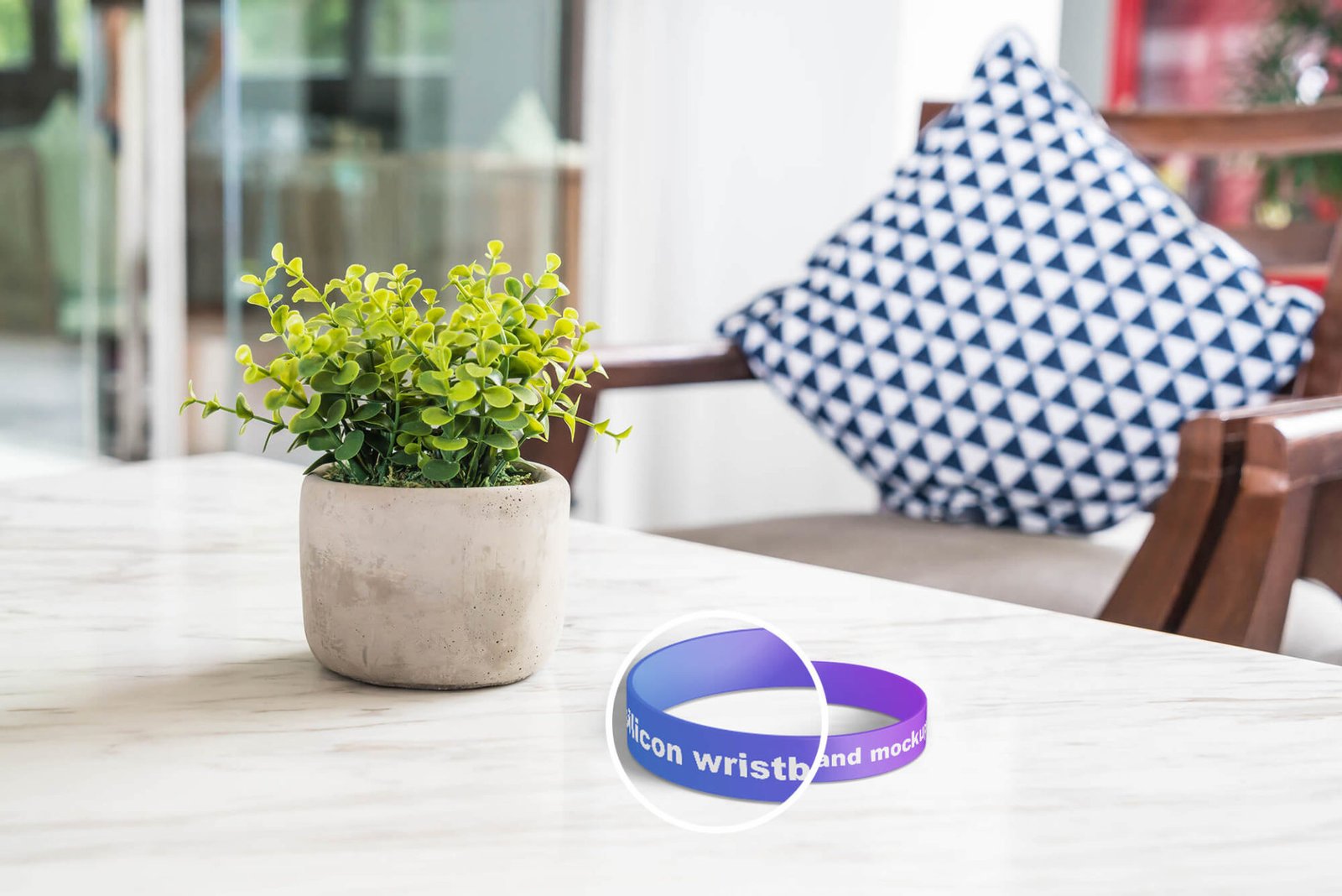 Download Free Silicone Wristband Mockup PSD Template | Mockup Den