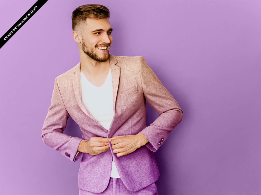 Free Suit Mockup PSD Template