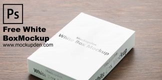 Free White Box Mockup PSD Template