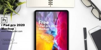 Free iPad Pro 2020 Mockup PSD Template