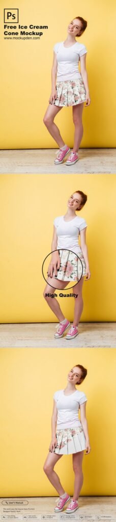 Free Skirt Mockup PSD Template